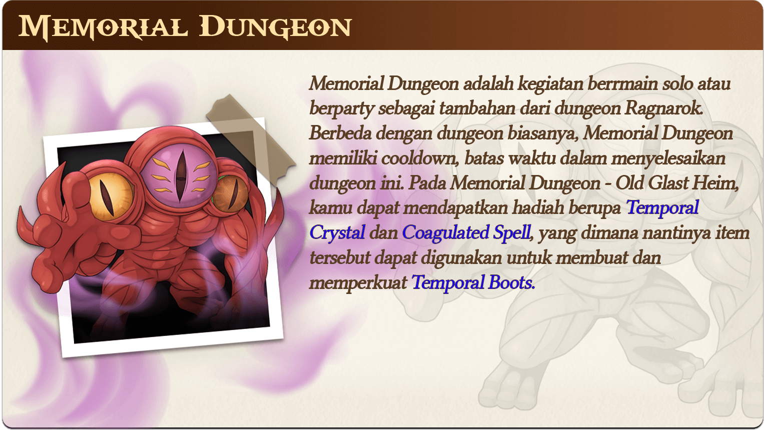 DUNGEON POP UP